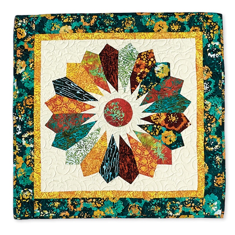 MSQC Tiger Lily Dresden Sunburst Kit SKU CK108 Missouri Star Quilt