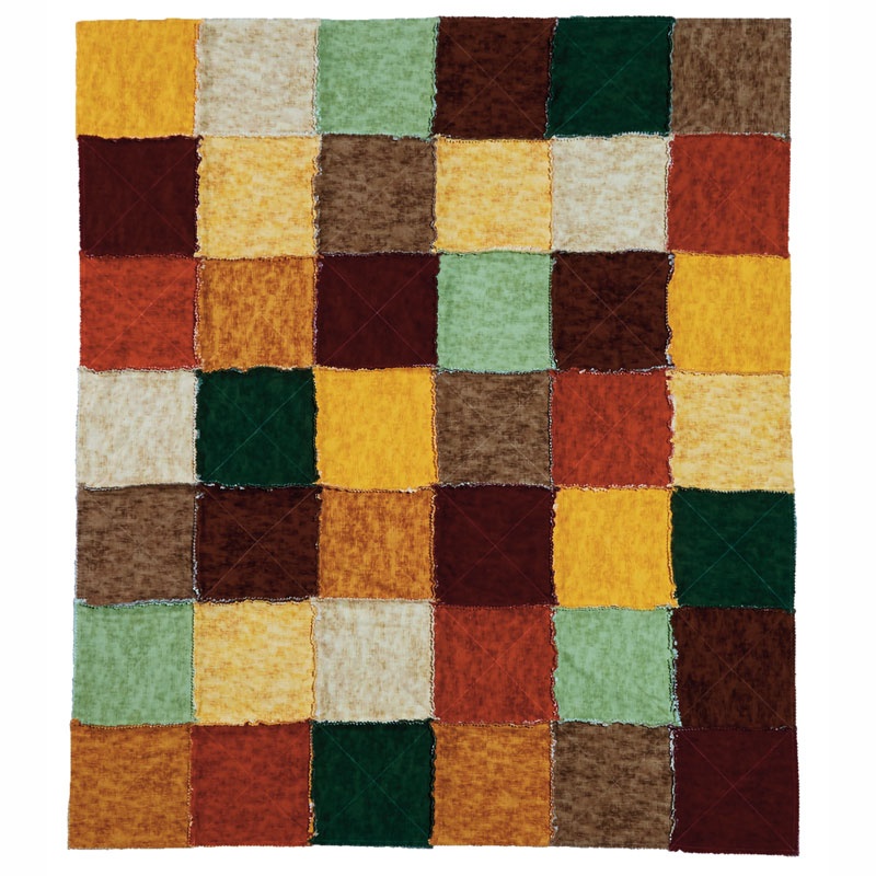 MSQC Autumn Flannel Rag Quilt Kit SKU CK115 Missouri Star Quilt Co. Wholesale