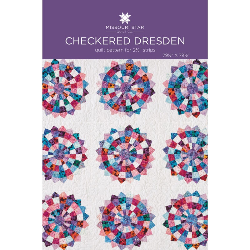 Checkered Dresden Quilt Pattern By MSQC SKU PAT1489 Missouri Star Quilt Co Wholesale