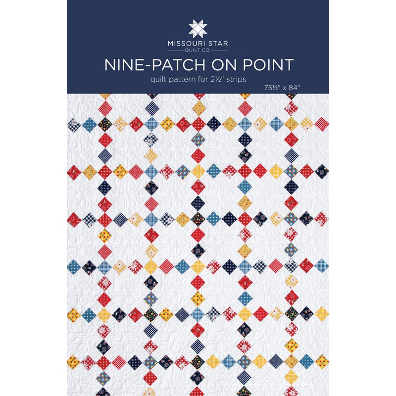 Nine Patch On Point Quilt Pattern By MSQC SKU PAT1558 Missouri Star Quilt Co Wholesale