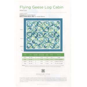 Flying Geese Log Cabin Quilt Pattern by Missouri Star Missouri Star