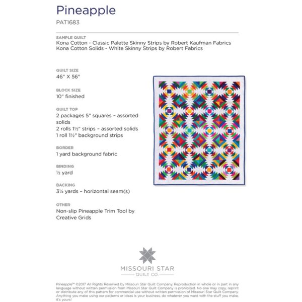 Pineapple Quilt Pattern