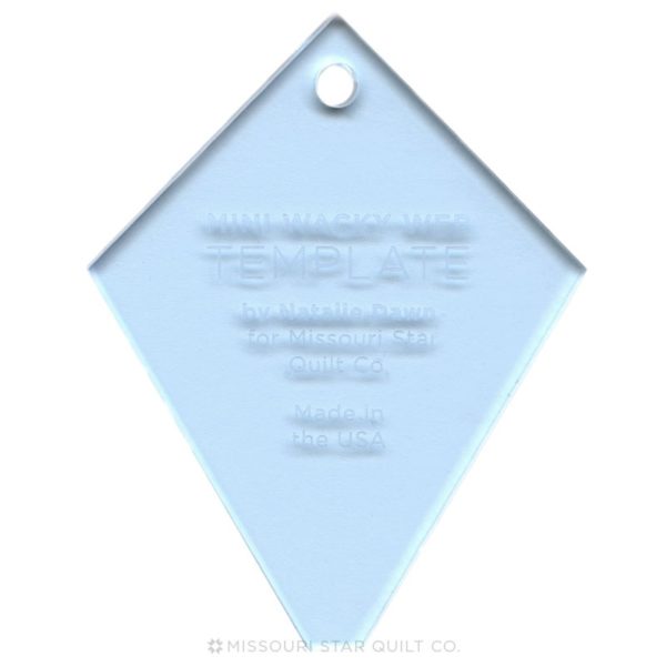 Limited Edition Mini Periwinkle (Wacky Web) Template For 2.5" Charm Packs - Blue