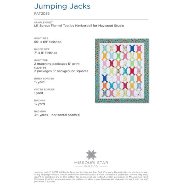 Jumping Jacks Quilt Pattern by MSQC